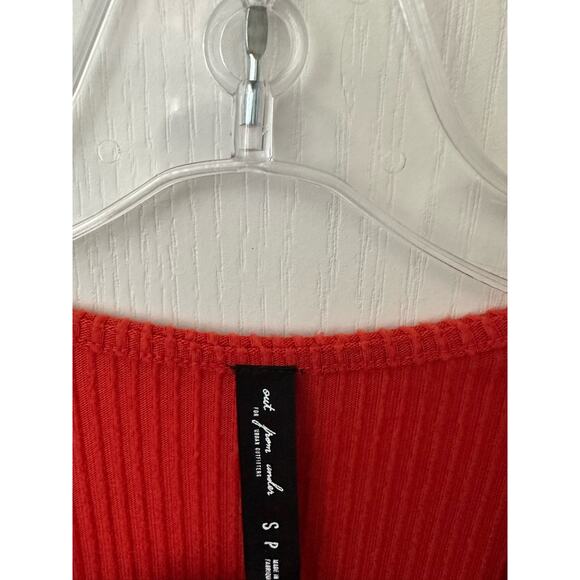 UO Out From Under Hanna Twist Front Romper Red Small New - Picture 5 of 9